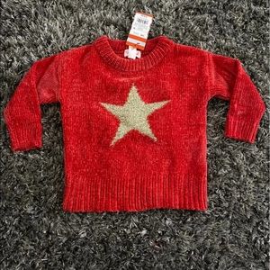 Girls Cat & Jack Chenille Sweater